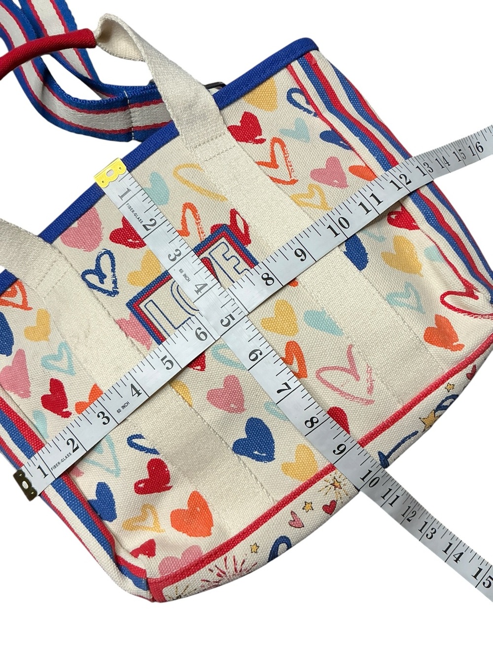 Brighton Love Multicolor Heart Canvas Tote Bag - Picture 8 of 8